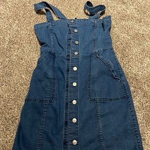Full Button Down Jean Dress